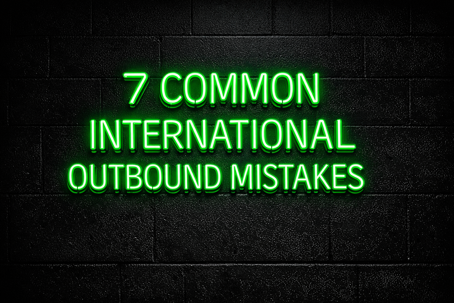 Die 7 häufigsten Fehler beim internationalen Outbound - und wie DACH-B2B-Teams sie vermeiden