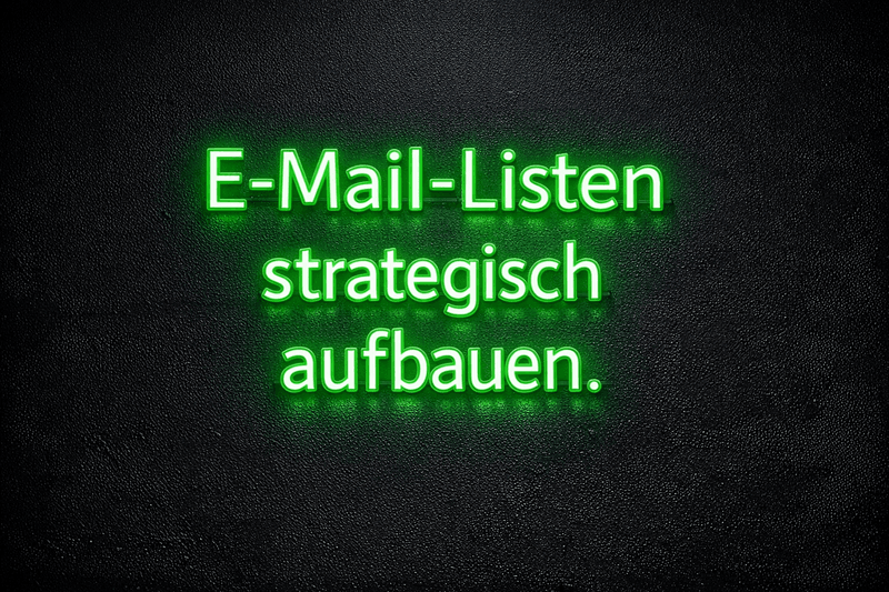 Email-Listen strategisch aufbauen: Der Complete Guide für B2B Success