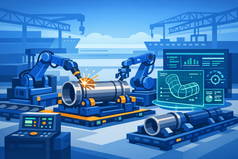 Inside Samsung Heavy Industries' Pipe-Spool Automation: A Benchmark for Smart Shipyards and Maritime Digitalization