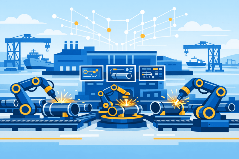 Samsung Heavy Industries Launches Fully Automated Pipe Spool Fabrication