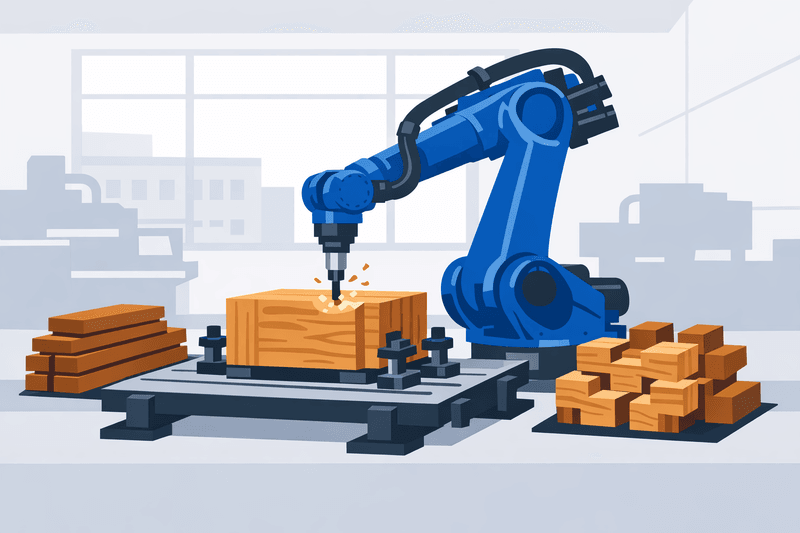 University of Toronto Installs Industrial-Scale Robotic Arm for Mass Timber Milling