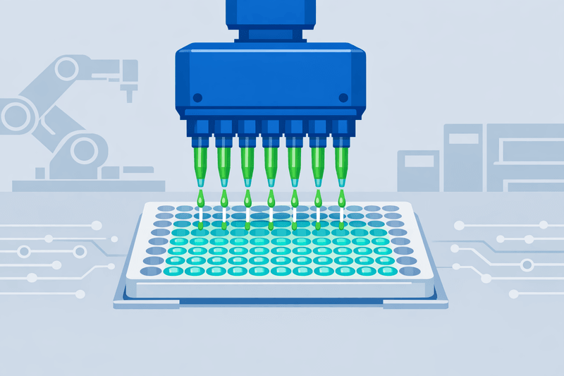 Robotic Liquid Handling Enables Hydrogel Scale-Up Automation