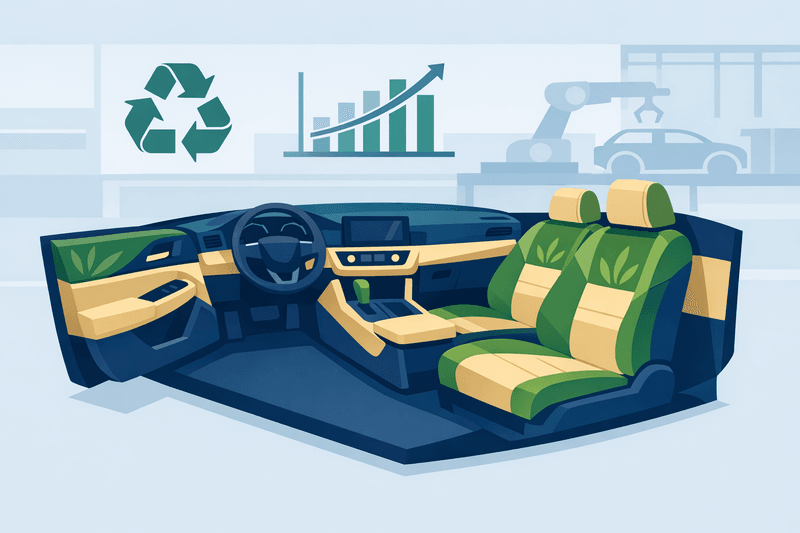 Automakers Pilot Seaweed Bioplastics for Interiors as Recycling Rules Tighten