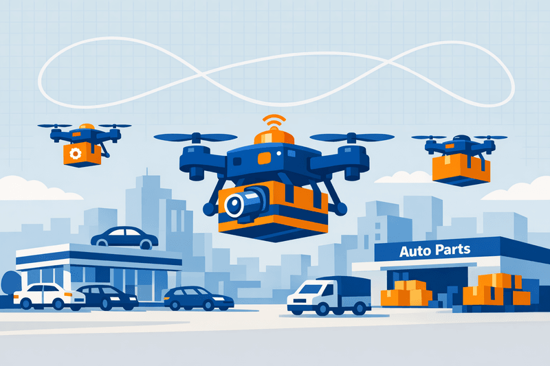 FAA BVLOS Rule Advances Open Path for Drone-Based Auto Parts Delivery