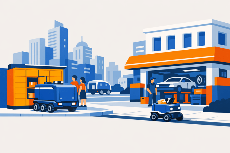 Delivery Robots Enter Urban Auto Parts Logistics as City Pilots Scale