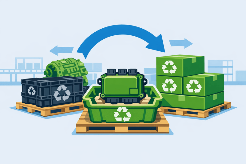 US Auto Suppliers Pilot 100% Recycled-Content Packaging for Components