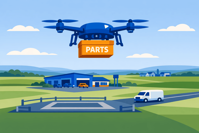 FAA BVLOS Rule Advances Drone Delivery of Auto Parts to Rural Hubs