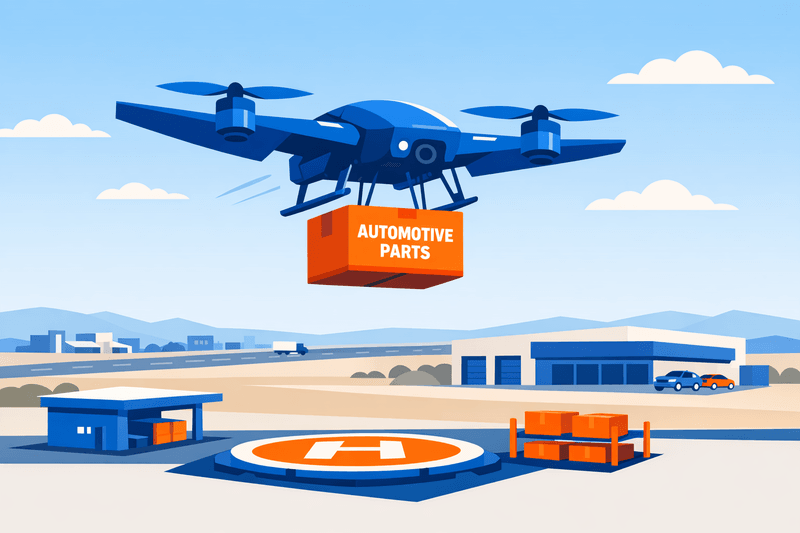FAA BVLOS Rule Pushes Drone Auto-Parts Delivery Into New Phase