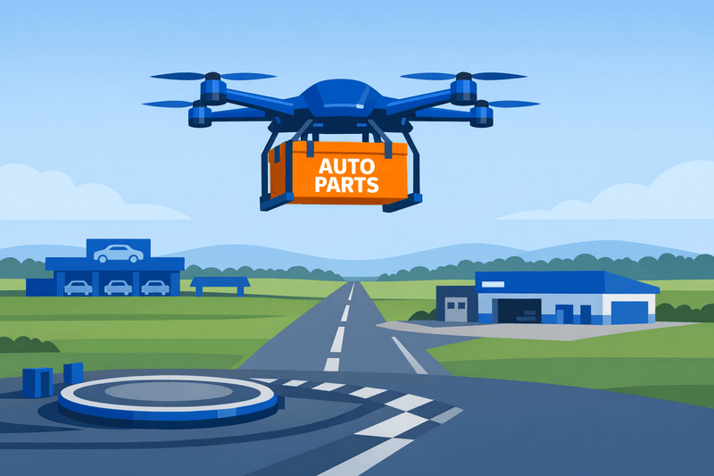 FAA BVLOS Rule Opens New Corridor for Automotive Parts Drone Delivery