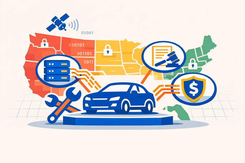 U.S. States Diverge on Vehicle Data Access Rules, Raising Aftermarket Compliance Costs