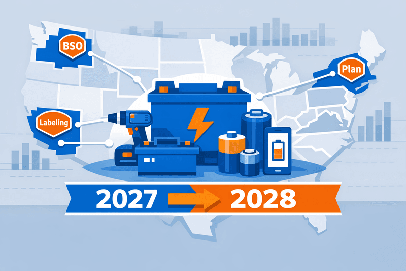 US State Battery Stewardship Fees Set for 2027-28: Auto Parts Makers Bracing for a Patchwork of Compliance