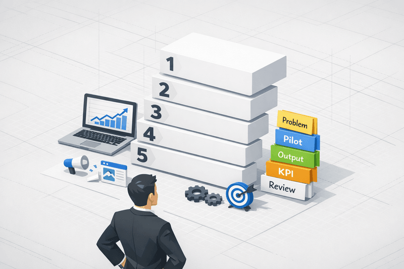 Vom Bedarf zum Minimal-Umsetzungsplan: Eine einfache Checkliste für KI-Einführungen in KMUs