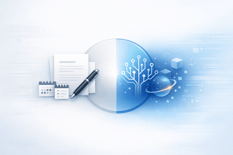 Klassische Content-Entwicklung vs. KI-gestützte Content-Strategien für KMU: Was funktioniert wirklich?
