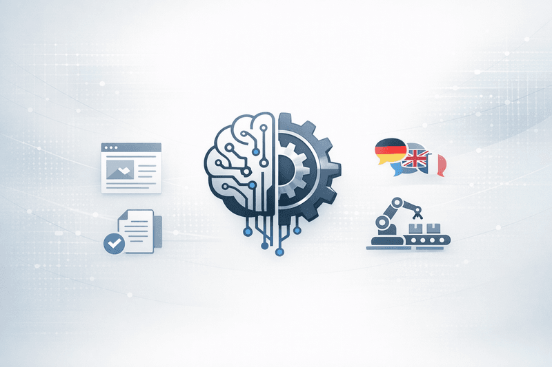 AI-first Landing Pages & Blogposts: Der umfassende Buyer's Guide für deutsche Industrie-SKMUs