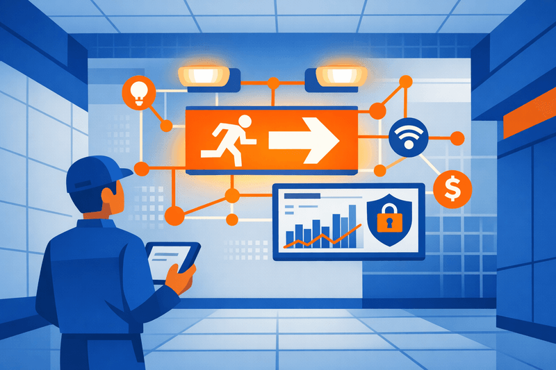 Smart Emergency Lighting Goes IoT: How Retrofits Reshape Compliance, Cybersecurity and Budgets